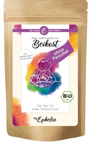 myEphelia | 100% Bio Kindertee OHNE FENCHEL | für Babys und Kinder | Beikoststart | bis zu 55 Tassen