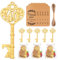 VZCBZC 50Pcs 40th Key Bottle Opener for 50th Birthday Party Favors 40th Wedding Anniversary Souvenirs Gifts for Guests,Party Decorations (40)