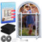 Mosquiteras para Ventanas 2 Set, Mosquitera Ventana150x180cm, Mosquitera Autoadhesiva, Mosquiteras sin taladrar ni atornillar, Para todas las ventanas, tragaluces