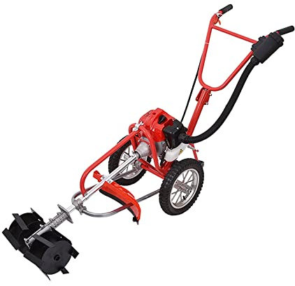 Machine de désherbage portable désherbeuse à main tondeuse à gazon G0028 hôte 52CC 2 temps avec roue de désherbage 1.9KW 2.5 chevaux pour les professionnels et les bricoleurs