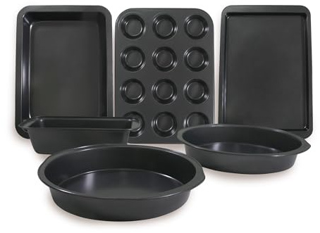 Carter & Clay Non-Stick Steel 6 Piece Baking Set