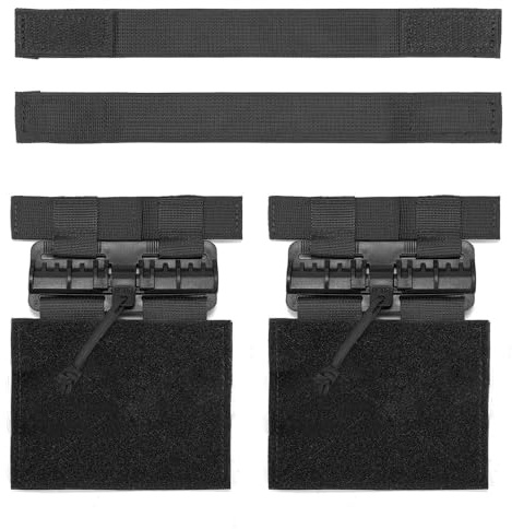 2er-Pack Kummerbund-Adapter für Taktische Westen mit Schnellverschluss, MOLLE-Schnallen-Klettverschluss-Umrüstsatz zum einfachen Abnehmen der Weste mit Einer Hand