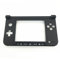 C-FUNN Reemplazo Bisagra Parte Inferior Negro Carcasa Media Shell para Nintendo 3Ds XL