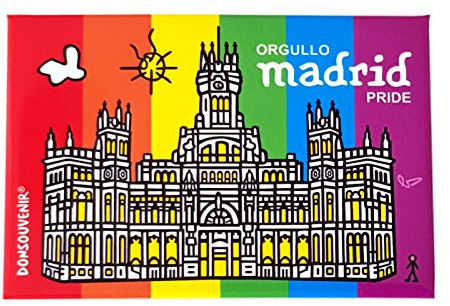 Magnet Madrid Gay Pride. Magnet FÜR DEN KÜHLSCHRANK. DONSOUVENIR.
