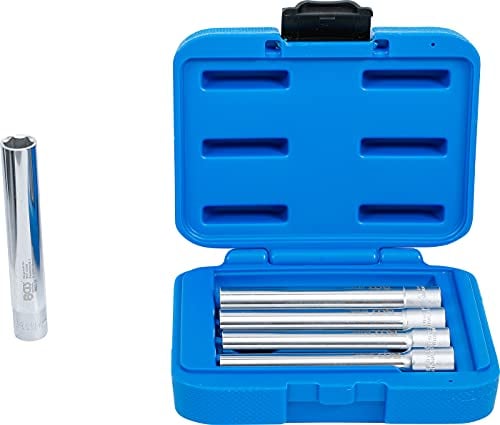 BGS 9863 | Socket Set, Hexagon, extra deep | 10 mm (3/8 ) Drive | SW 8 - 14 mm | 5 pcs.