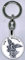 GTBITALY 50.101.30 007PPN Schlüsselanhänger San Michael Erzengel mit Rückseite Gebet für uns 9 cm Made in Italy, silber / schwarz, S