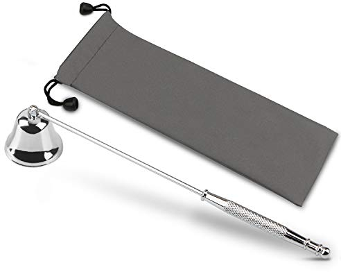 GOSGOONE Kerzenlöscher, Eleganter Kerzenlöscher mit langem Griff, Scharnier Kerzenlöscher, Dochtlöscher Kerzenzubehör zum sicheren Herausstellen von Kerzenflamme, Kerzenstopper mit Aufbewahrungstasche