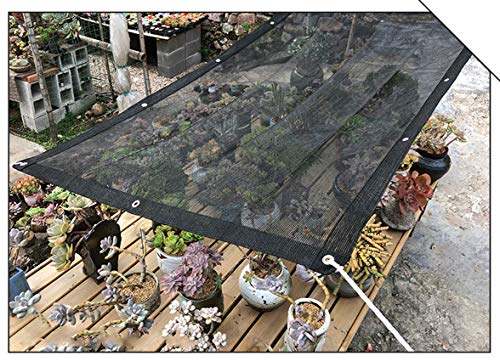 Rundes Draht Schattennetz,Sonnenschutznetz,Anti-Aging-Sonnensegel,UV-beständig Schatten Tuch,Rechteckiges HDPE Gewebe,Mit Ösen,für Sukkulenten Garten Terrasse Balkon Dachpo (2x1.5m/6.6x4.9ft)