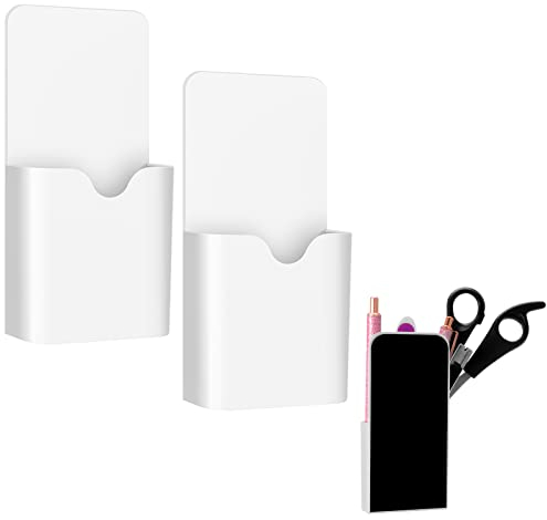 Cerolopy 2pcs Magnetic Pen Holder White Pen And Eraser Magnetic Marker Holder For Whiteboards,fridge,refrigerator,home,office