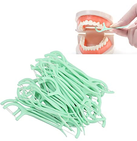 Zahnseide Sticks，50 Stück Zahnseide Picks Zahnseide Plaque Entfernung Zahnreinigungsseide Clean Floss Zahnseide For Zahnseide Zahnseide Für Erwachsene Mundpflege