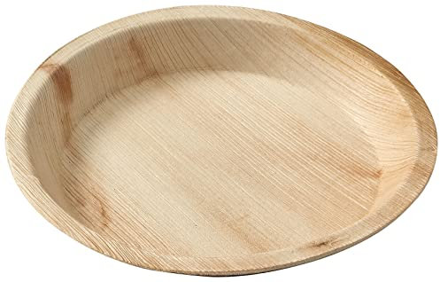 Judge Pure Leaf Disposable Plates, Pack of 25 Areca Palm Leaf Side Plates 8/20cm, Fridge and Freezer Safe, Microwaveable