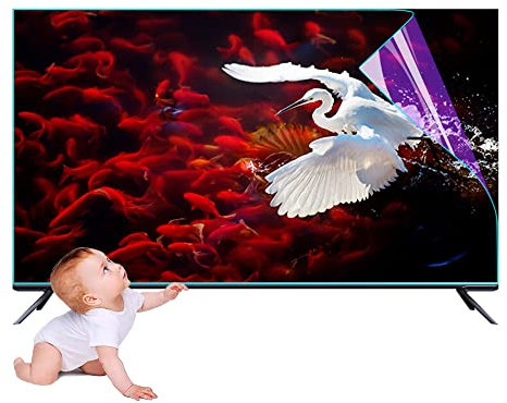 XRRX Anti Blue Light TV Screen Protector, 32-75 Inch Matte Anti-glare Relieve TV Eye Strain Filter Blocking Blue Light From 400 To 450nm For Indoor & Outdoor TCL/Toshiba/Sony/LG / 55in 1221x689mm