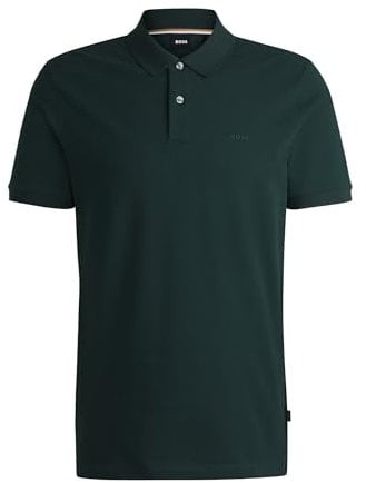 BOSS Herren Pallas Pallas Poloshirt aus Baumwoll-Piqué mit Logo-Details Hellgrün XXXL