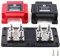 T Tocas 12V-48V Busbar Copper Bus Bar 400A with 8X M10 Studs Power Distribution Block, Heavy Duty DC Bus Bars Battery Terminals 400 Amp High Current for Car Motorhome Yacht Marine Solar, Red& Black