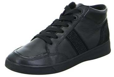 ARA Damen Rom Mid-Cut Sneaker, SCHWARZ, 37 EU