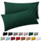 Blumtal Kissenbezug 40 x 80, 2 Stück - Oeko-TEX zert. Kissenbezüge 100% Mikrofaser in extra weich & waschmaschinenfest - Bezug Kissen 40x80 Dunkelgrün