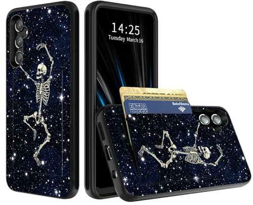 BWEGRHE Brieftaschen-Schutzhülle für Samsung Galaxy A24 2023 mit verstecktem Kartenhalter, zweilagigem Hybrid-ID-Kartenschlitz, harte Rückseite, weiche Innenseite, Gummi, Flip-Brieftaschen-Abdeckung