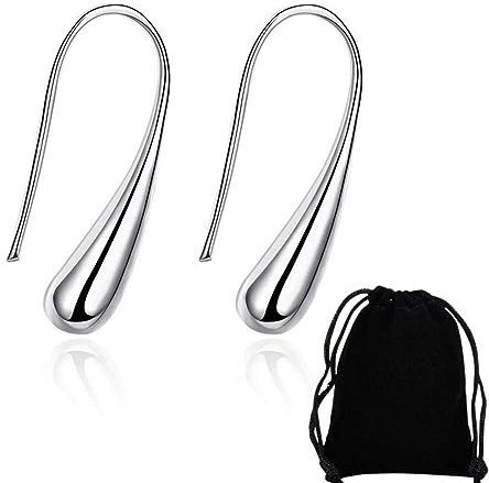 LICHUANUK Dupes Ohrringe, Hypoallergene Waterdrop Earrings for Women Earrings Dupes Damen Ohrringe Damen Ohrringe Creolen Silber Ohrringe Silber Ohrringe Silber Modeschmuck Ohrringe Für Frauen