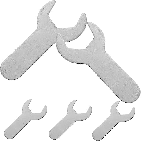 Angoily 5pcs Stainless Steel Gas Bottle Spanner Wrench Hand Tool for Pressure Reducing Valves Wrench