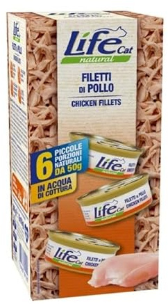LIFE CAT MULTIBOX POLLO. 6X50GR