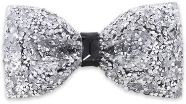 PSOWQ 1 Stück Strass Fliege Glitzer Gummiband schmales Design glänzend Kostüm, Halloween, Karneval, Fasching, Motto Party