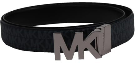 Michael Kors Herren Ceinture Gürtel, Schwarz/Blau, 150