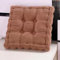 Sitzkissen Outdoor, 2er Set Stuhlkissen 50x50cm, Dicke Bodenkissen, Sitzpolster Outdoor für Bank und Gartenstuhl(Quadrat,Kaffee,50 x 50 cm)