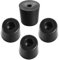 TOP-VIGOR 4Pcs Round Rubber Feet, D31mm x 24mm x H22mm Rubber Bumper Feet Pads, Non Slip Furniture Pads Cutting Board Rubber Feet Floor Protector for Cabinet Desk Tables