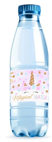 KOMBIUDA 72stücke Einhorn-Flasche Aufkleber Bunte Sticker Für Kindergeburtstag Party-gastgeschenke Und Deko Wasserflasche Aufkleber Und Armbänder Für Mädchen