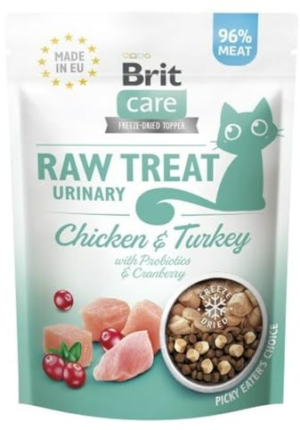 Brit Care Raw Treat Urinary Snack für Katzen, Huhn, 40 g
