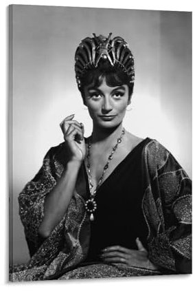 PURRCOCO Anouk Aimée Poster aus dem 21. Jahrhundert mit französischen Schauspielerinnen, 8 Wandkunst, Poster, Heimdekoration, Bild, Leinwand, Malerei, Poster, 40 x 60 cm