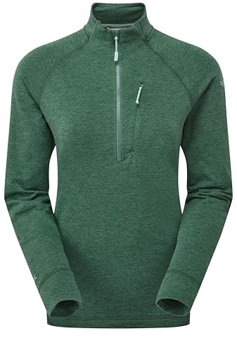 Rab Women's Nexus Pull-On Lightweight Fleece Jacket for Trekking & Climbing - Green Slate - X-Large