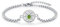 OHAYOO Damen Armband Silber 925 Kompass Geburtsstein August Peridot Armband Schmuck für Damen Herren Mädchen Teenager Geschenke