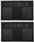 Infrarot Reflex Patch Mit Französischer Flagge, Taktischer Leuchtender Klettverschluss, Reines Schwarz