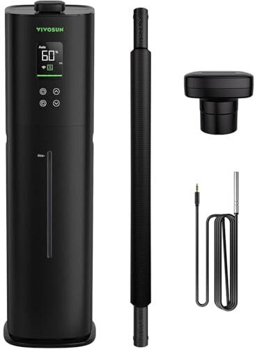 VIVOSUN Pflanzen Luftbefeuchter 9L Smart Humidifier Pflanzen, Smarte Fernbedienung, AeroStream H09 360°Cool Mist 60H Dauerhaft Top-Fill Ultraschall Humidifier Entwickelt für Growzelt, Growbox