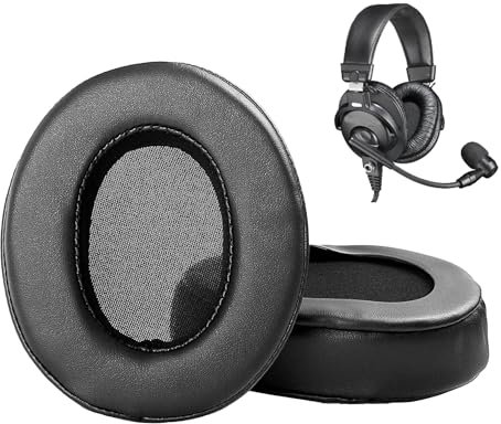 BPHS1-XF4 Ohrpolster Ersatzkissen kompatibel mit Audio Technica BPHS1 BPHS1-XF4 Headsets Ohrpolster mit Proteinleder