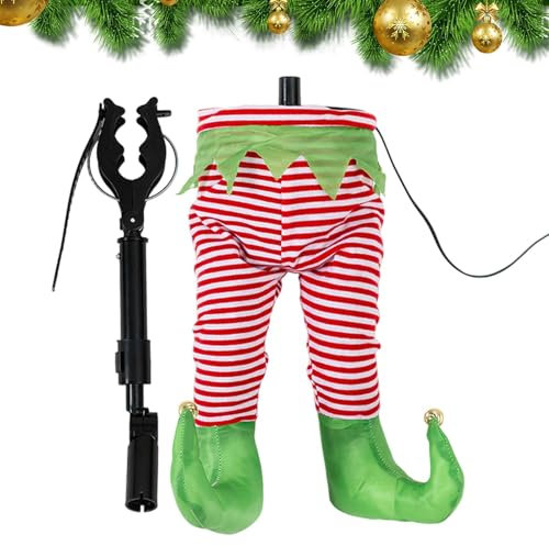 Gihioue Weihnachtsmann-Beine Für Den Weihnachtsbaum, Weihnachtsbaumschmuck Mit USB-Anschluss, Weihnachtsszenen Layout, Geeignet Für Restaurantfeiern Und Feiertage