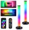 Euakee Smart LED Light Bars, Led TV Retroilluminazione Intelligente, Lampada RGB Torre di Illuminazione, Intelligente Arcobaleno con APP e Telecomando per PC, TV, Sala Giochi e Case Copmuter (32CM)