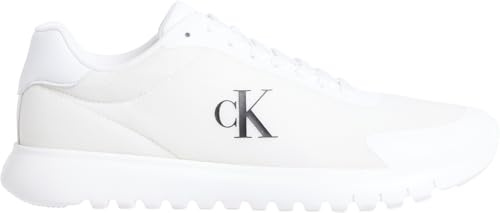 Calvin Klein Damen Runner Sneaker Eva Mesh Sportlich, Weiß (Bright White/Black), 39