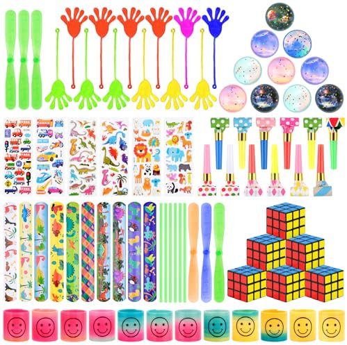 MINISOISO 74 PCS Gadget Compleanno Bambini, Regalini Fine Festa Compleanno, Riempimento di Borse Regalo, Pinata Misto Assortimento Giocattolo Per Ragazza Ragazzo Regalo di Natale Carnevale