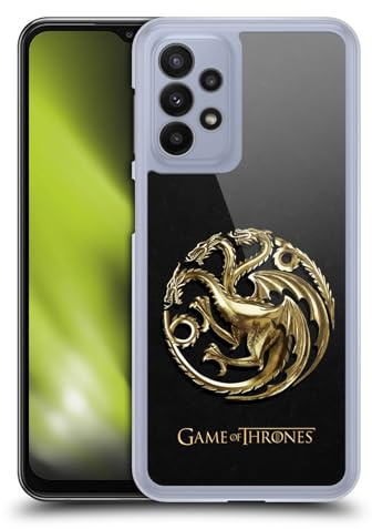 Head Case Designs Offizielle HBO Game of Thrones Gold Targaryen Embossed Sigils Harte Rueckseiten Handyhülle Hülle Huelle kompatibel mit Samsung Galaxy A23 / 5G (2022)