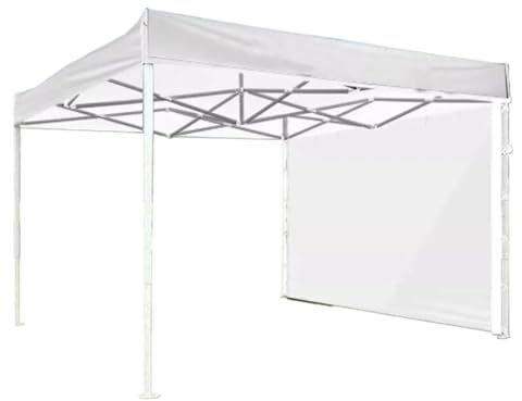 SLAHAJ Carport Tente de Garage Auvents instantanés pour l'extérieur, Pare-Soleil instantané en Tissu Oxford, Protection Solaire Pliable pour Tente de Camping Abris de Voiture(White)