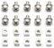 LISROEU Motorrad Schrauben Universal 10 Set Motorrad Roller ATV Dirt Bike Batterie Terminal Mutter Und Für Bolzen Schrauben Motorrad Montage Kits(M6)