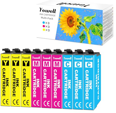 Yowell 9X Druckerpatronen Kompatibel für 603XL Farbe Multipack | für Expression Home XP-3105 XP-2100 XP-2105 XP-4100 XP-4105 Workforce WF-2830 WF-2810 WF-2835 WF-2850