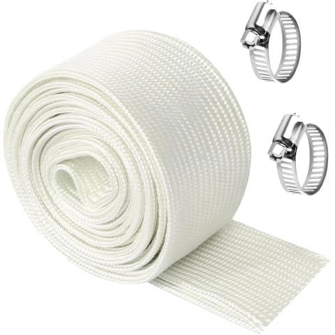 25mm Abgasschlauch 150cm hitzebeständig – für Stromerzeuger & Standheizung, mit 2 Clips