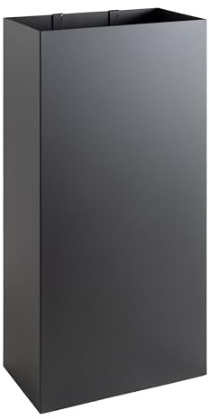 Neustein Schirmständer mit modernem Design aus Metall für Heim und Büro, Design-Ständer, 2 Haken, 2x Wasserauffangschale herausnehmbar, 25x15x50cm, rechteckig, Regenschirmständer