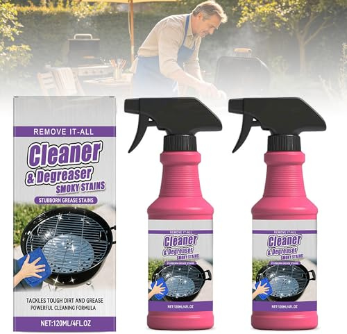 Grillreiniger, 2026 New Fast-Acting Heavy-Duty Grill Degreaser Spray, Backofen- und Grillreiniger Reinigungsmittel für Gasgrill, Edelstahl, Gusseisen (2PCS)
