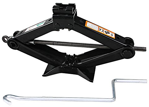 2T Scherenwagenheber Ratschenschlüssel mit Schwinghebel Steckschlüssel Wagenheber Scissor Jack