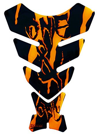 BIKE-label Tankpad 3D Monster Neon Orange kompatibel für Honda 501783