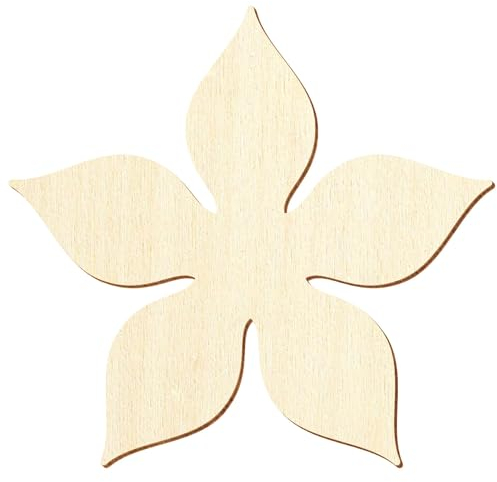 Sperrholz Zuschnitte - Enzian Blume/Blüte - 5-40cm, Größe:12cmx12cm